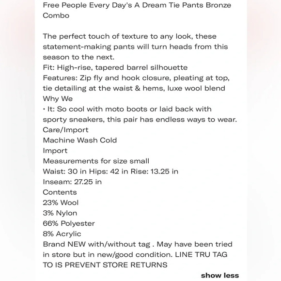 Free People Tan Trousers - Picture 10 of 11